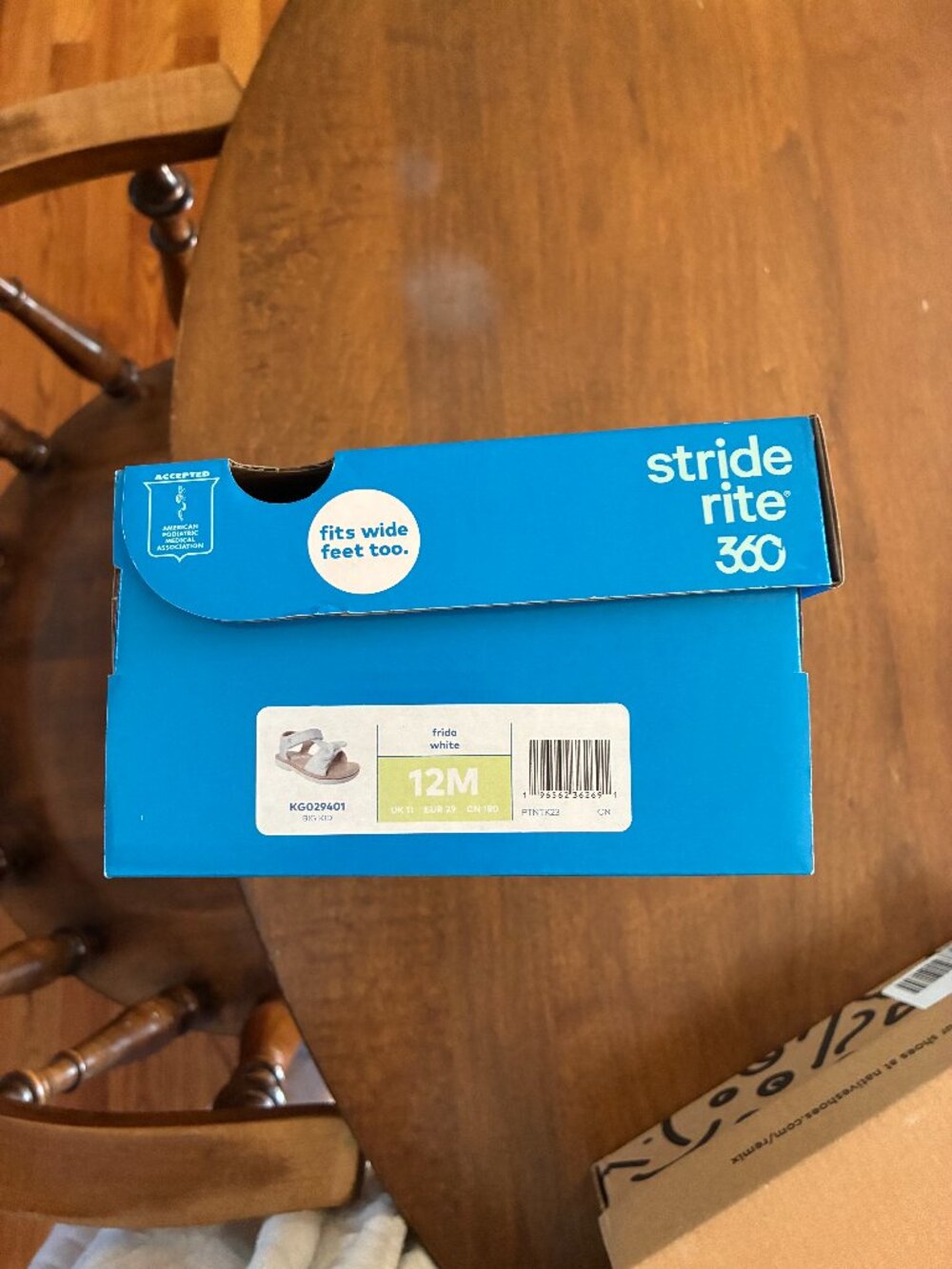 Stride Rite Frida white sandals